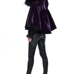 Cape Violette DEVIL FASHION 'Saba' -Vêtements Gothiques ca029023 900