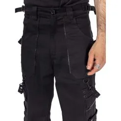 Pantalon Baggy POIZEN INDUSTRIES 'calix' 12 Pantalon Baggy POIZEN INDUSTRIES 'calix' -Vêtements Gothiques calix pants black chemical black 4 900