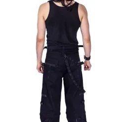 Pantalon Baggy POIZEN INDUSTRIES 'calix' 11 Pantalon Baggy POIZEN INDUSTRIES 'calix' -Vêtements Gothiques calix pants black chemical black 7 900