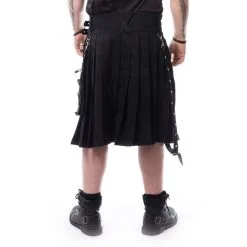 Kilt Noir POIZEN INDUSTRIES -Vêtements Gothiques callekiltmensblackchemicalblack225 900