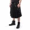 Kilt Noir POIZEN INDUSTRIES -Vêtements Gothiques callekiltmensblackchemicalblack315 900