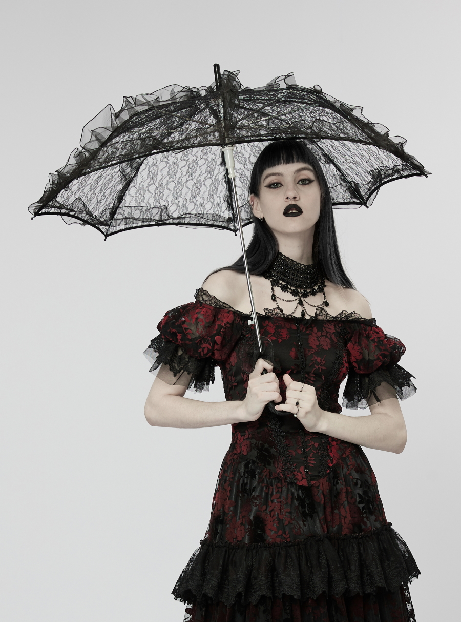 Ombrelle Gothique Romantique PUNK RAVE 3 Ombrelle Gothique Romantique PUNK RAVE