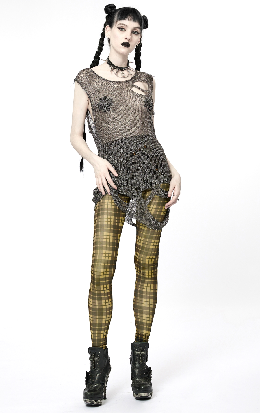 Haut Destroy PUNK RAVE 'ripped Silver' 4 Haut Destroy PUNK RAVE 'ripped Silver' – Image 2