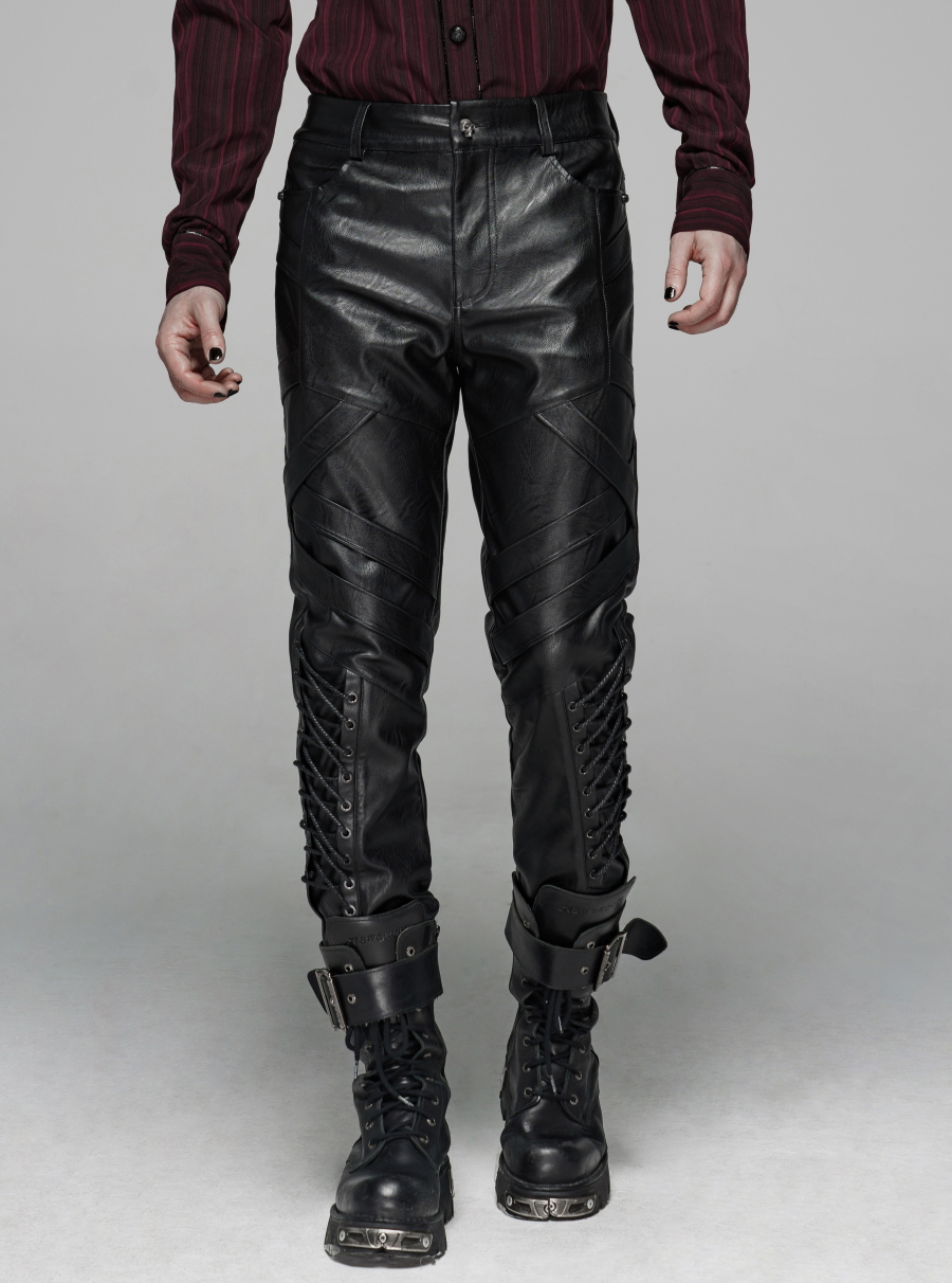 Pantalon Simili Cuir PUNK RAVE 'dimguard' 3 Pantalon Simili Cuir PUNK RAVE 'dimguard'