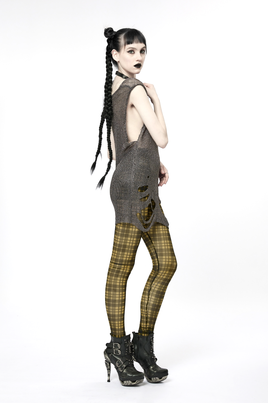 Haut Destroy PUNK RAVE 'ripped Silver' 5 Haut Destroy PUNK RAVE 'ripped Silver' – Image 3