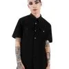 Chemise KILLSTAR 'crossed Out' -Vêtements Gothiques crossed out work shirt 1 1 900
