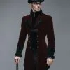 Veste Gothique Bordeaux Homme DEVIL FASHION -Vêtements Gothiques ct02202 12