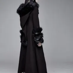 Long Manteau DEVIL FASHION 'black Sirena' -Vêtements Gothiques ct1263 900