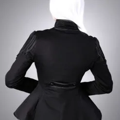 Veste Gothique Femme RESTYLE Type Militaire -Vêtements Gothiques czarny3