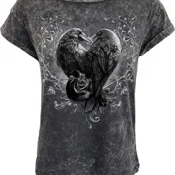 T-shirt Gothique SPIRAL 'Raven Heart'
