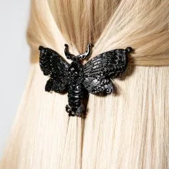 Barrette à Cheveux KILLSTAR 'death Moth' -Vêtements Gothiques death moth barrette c x1600 900