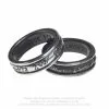 Double Bague ALCHEMY GOTHIC 'demon & Angel' -Vêtements Gothiques demon blackangel white 900