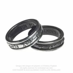 Double Bague ALCHEMY GOTHIC 'demon & Angel'