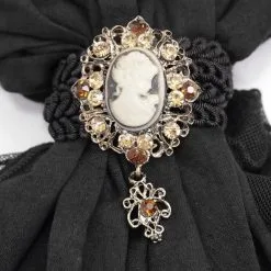 Jabot De Chemise Noir DEVIL FASHION -Vêtements Gothiques dsc09070 900