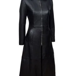 DISCOBOLE Long Manteau Cuir Gothique Vampire Femme -Vêtements Gothiques dsc 1188 900