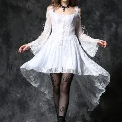 Robe Gothique Blanche DARK IN LOVE