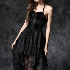 Robe Gothique Noire DARK IN LOVE -Vêtements Gothiques dw0631