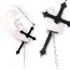 Boucle D'oreille ALCHEMY GOTHIC 'impalare Cross' -Vêtements Gothiques e280