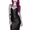 Robe KILLSTAR 'eclipse' En Simili Cuir -Vêtements Gothiques eclipse pencil dress 1 1 900