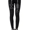 Pantalon RESTYLE 'gothic Harness Jean' -Vêtements Gothiques eng pl black gothis harness jeans 2041 9 900