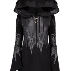 Veste Gothique RESTYLE 'Cathedral' -Vêtements Gothiques eng pl cathedral hoodie oversized hood warm sweatshirt 2264 1 900