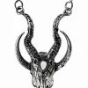 Collier RESTYLE 'crescent Skull' 2 Collier RESTYLE 'crescent Skull' -Vêtements Gothiques eng pl gothic 3d silver crescent skull pendant 2031 2 900