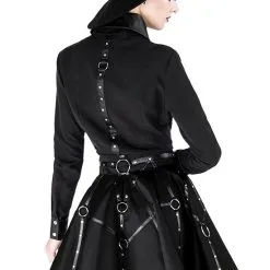 Jupe RESTYLE 'black Circle Moon' -Vêtements Gothiques eng pl gothic black short moon mistress skirt 2052 8 900