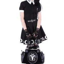 Chemisier Occulte Manches Courtes RESTYLE -Vêtements Gothiques eng pl white collar with embroidery gothic blouse moon child shirt 1605 8 900