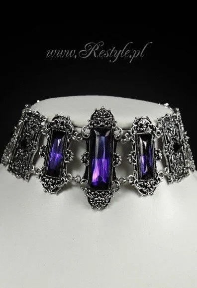 Collier Gothique Victorien RESTYLE Violet 3 Collier Gothique Victorien RESTYLE Violet