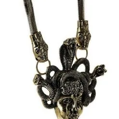 RESTYLE Collier Gothique Steampunk MEDUSA -Vêtements Gothiques eng pm medusa necklace gold 2117 2 900