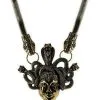 RESTYLE Collier Gothique Steampunk MEDUSA -Vêtements Gothiques eng pm medusa necklace gold 2117 3 900
