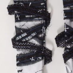 Paire De Mitaines Gothiques Noire Et Blanche G.L.P -Vêtements Gothiques f2105e43dfe71502