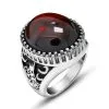 DISCOBOLE Bague Gothique Rouge 1 DISCOBOLE Bague Gothique Rouge -Vêtements Gothiques f 900