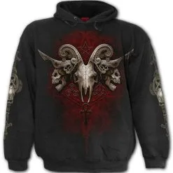 Sweat Capuche SPIRAL 'Faces Of Goth'