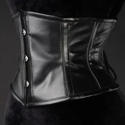 DISCOBOLE Serre-taille Gothique Simili Cuir 6 DISCOBOLE Serre-taille Gothique Simili Cuir -Vêtements Gothiques faux leather waist cincher 2 900