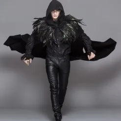 DEVIL FASHION Cape Gothique Unisexe 'dark Crow' -Vêtements Gothiques ff7a2372 1000