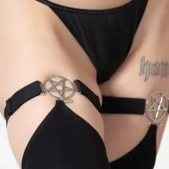 Bas Gothiques KILLSTAR 'Fiendish' -Vêtements Gothiques fiendish stockings w c x1600 900