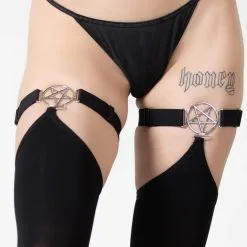 Bas Gothiques KILLSTAR 'Fiendish' -Vêtements Gothiques fiendish stockings w e x1600 900