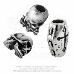 Set Pour Cheveux Ou Barbe ALCHEMY GOTHIC -Vêtements Gothiques funereal beard hair beads2