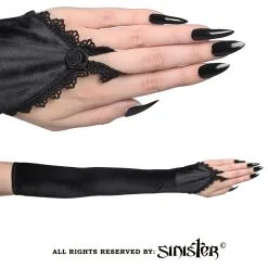 Mitaines Gothique SINISTER En Velours