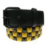 DISCOBOLE Ceinture Cloutée Noire Et Jaune -Vêtements Gothiques g0016i 900