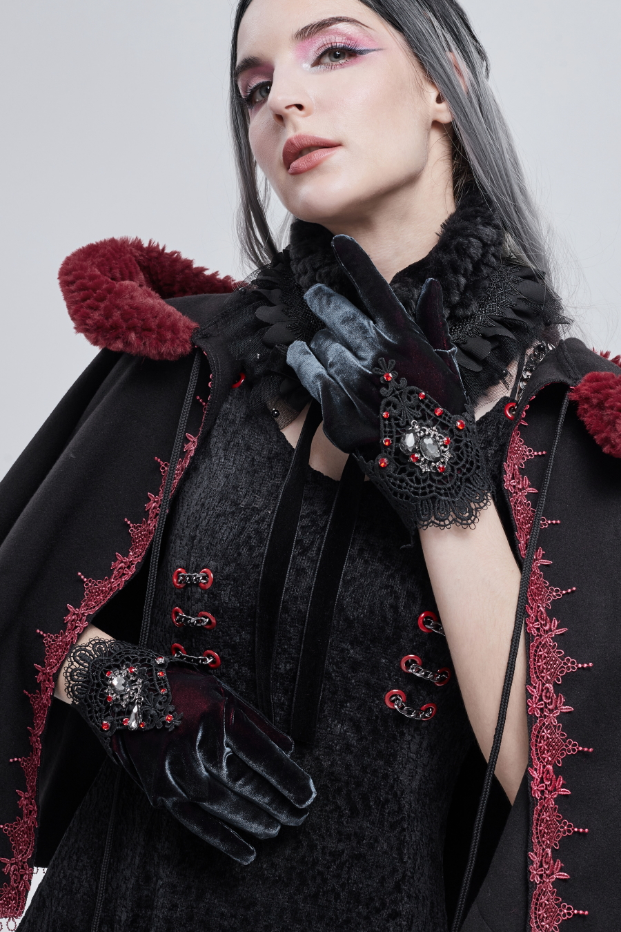 Gants Gothique Victorien DEVIL FASHION 5 Gants Gothique Victorien DEVIL FASHION – Image 3