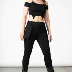 Ceinture Sacoche KILLSTAR 'glitch' -Vêtements Gothiques glitch pocket belt w b x1600 900