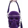 Sac Violet KILLSTAR 'grave Digger' 2 Sac Violet KILLSTAR 'grave Digger' -Vêtements Gothiques gravedigger velvet handbag plum c x1600 900