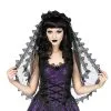 Voile Gothique SINISTER En Tulle -Vêtements Gothiques h030 black mesh gothic veil by sinister 900