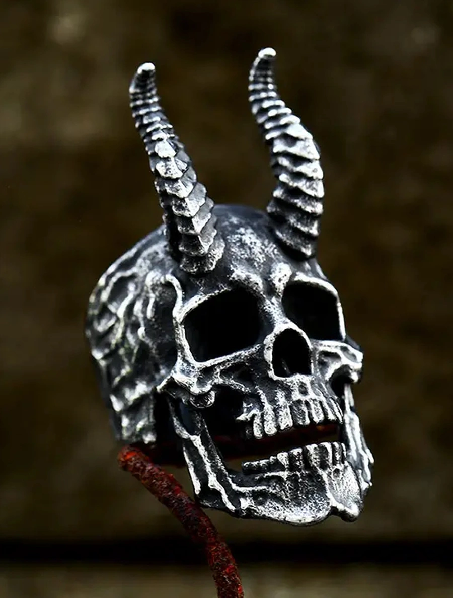 DISCOBOLE Bague Crâne De Démon 4 DISCOBOLE Bague Crâne De Démon – Image 2