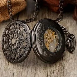 DISCOBOLE Montre à Gousset Steampunk édition Noire -Vêtements Gothiques h519b9bdb7d944fd58b3a7721bd0f9579a 900