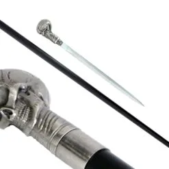 DISCOBOLE Canne Gothique Skull Avec épée Intégrée -Vêtements Gothiques h5577 9000 900