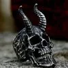 DISCOBOLE Bague Crâne De Démon