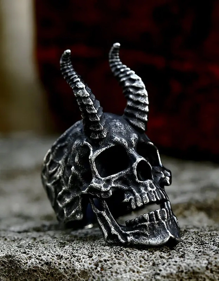 DISCOBOLE Bague Crâne De Démon 3 DISCOBOLE Bague Crâne De Démon
